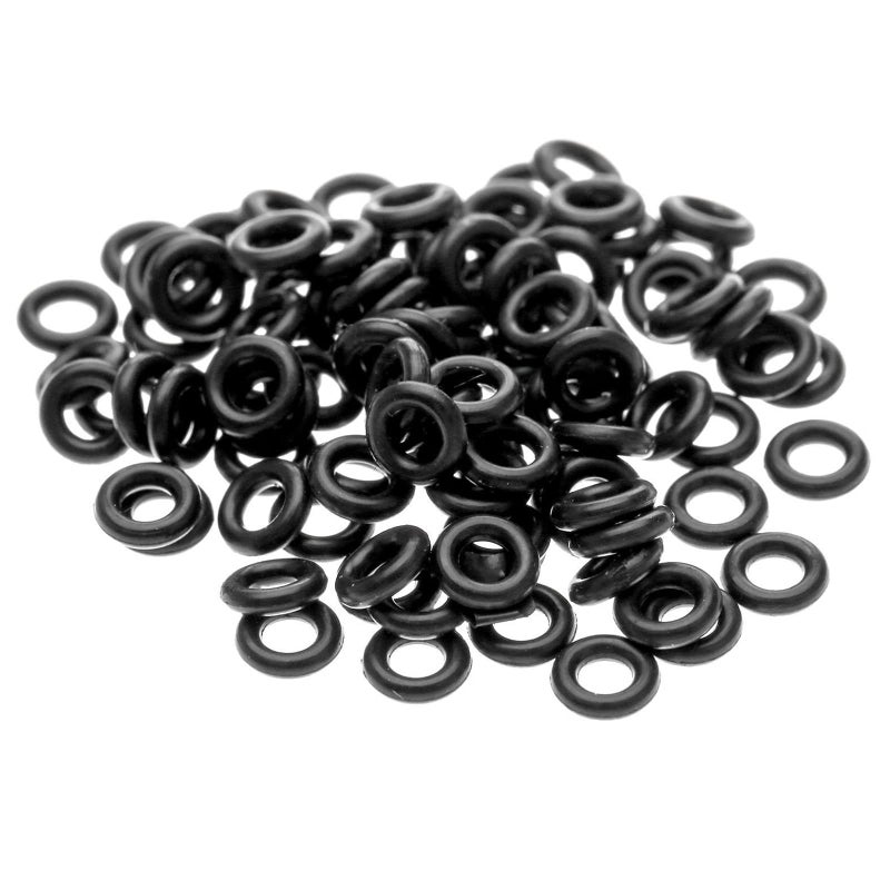 dophee 100Pcs Stems/Flights Darts Tip Rubber O Ring Black Gasket Grip Washer Grommets - Image 1